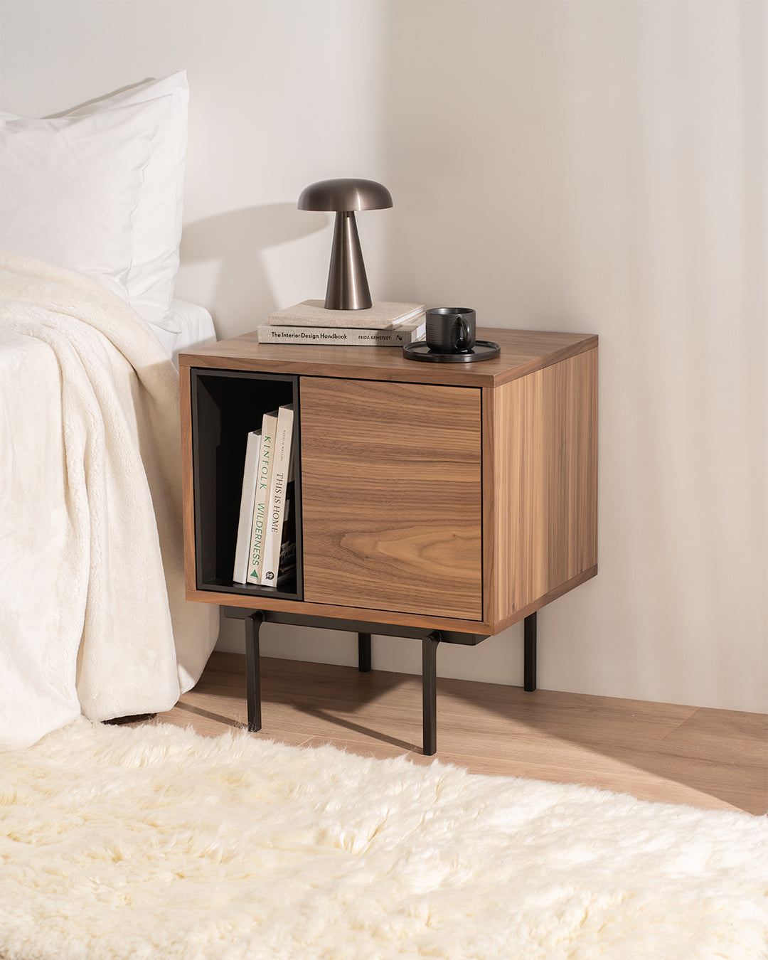 KAALM Bedside (Left) - Walnut