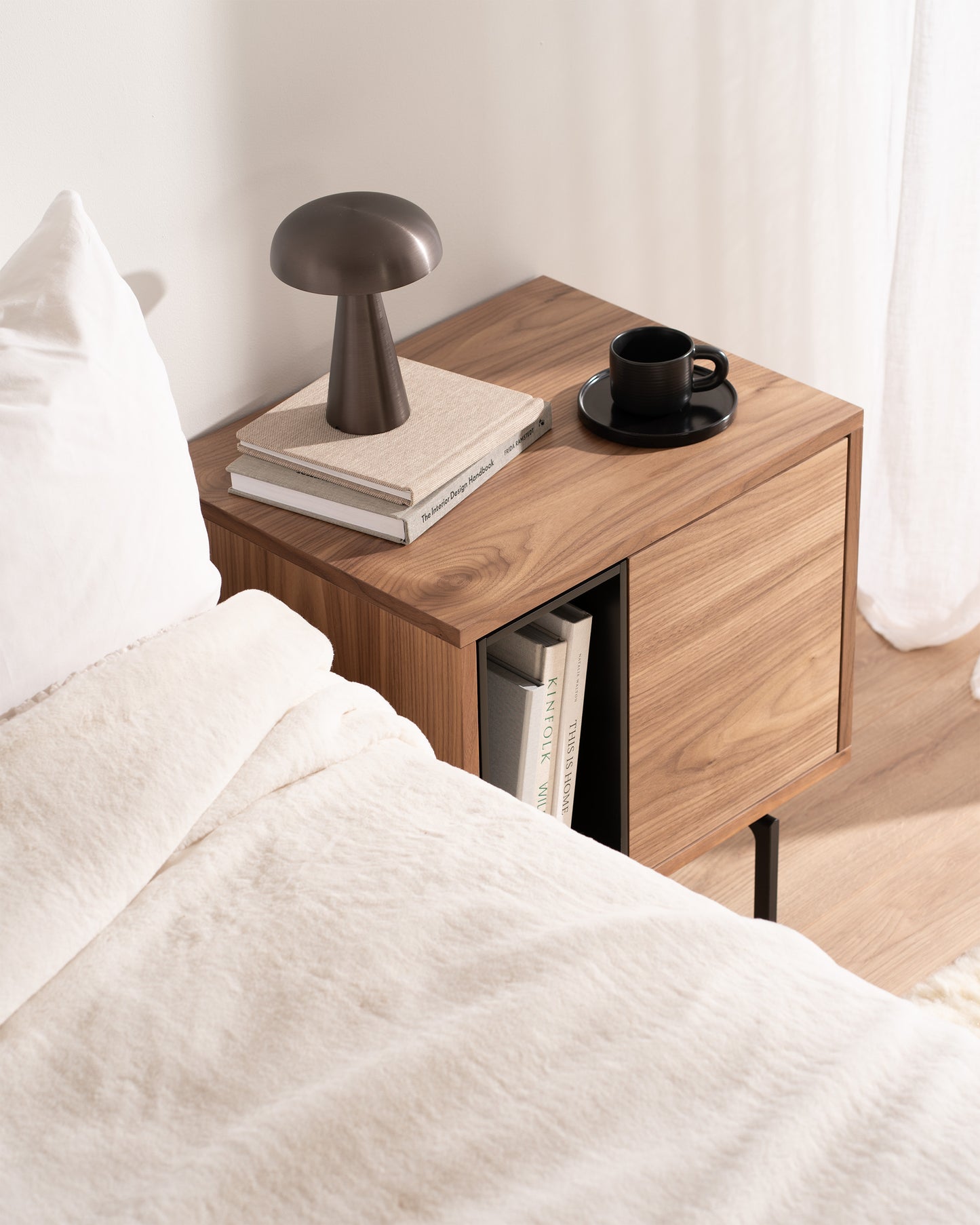 KAALM Bedside (Left) - Walnut